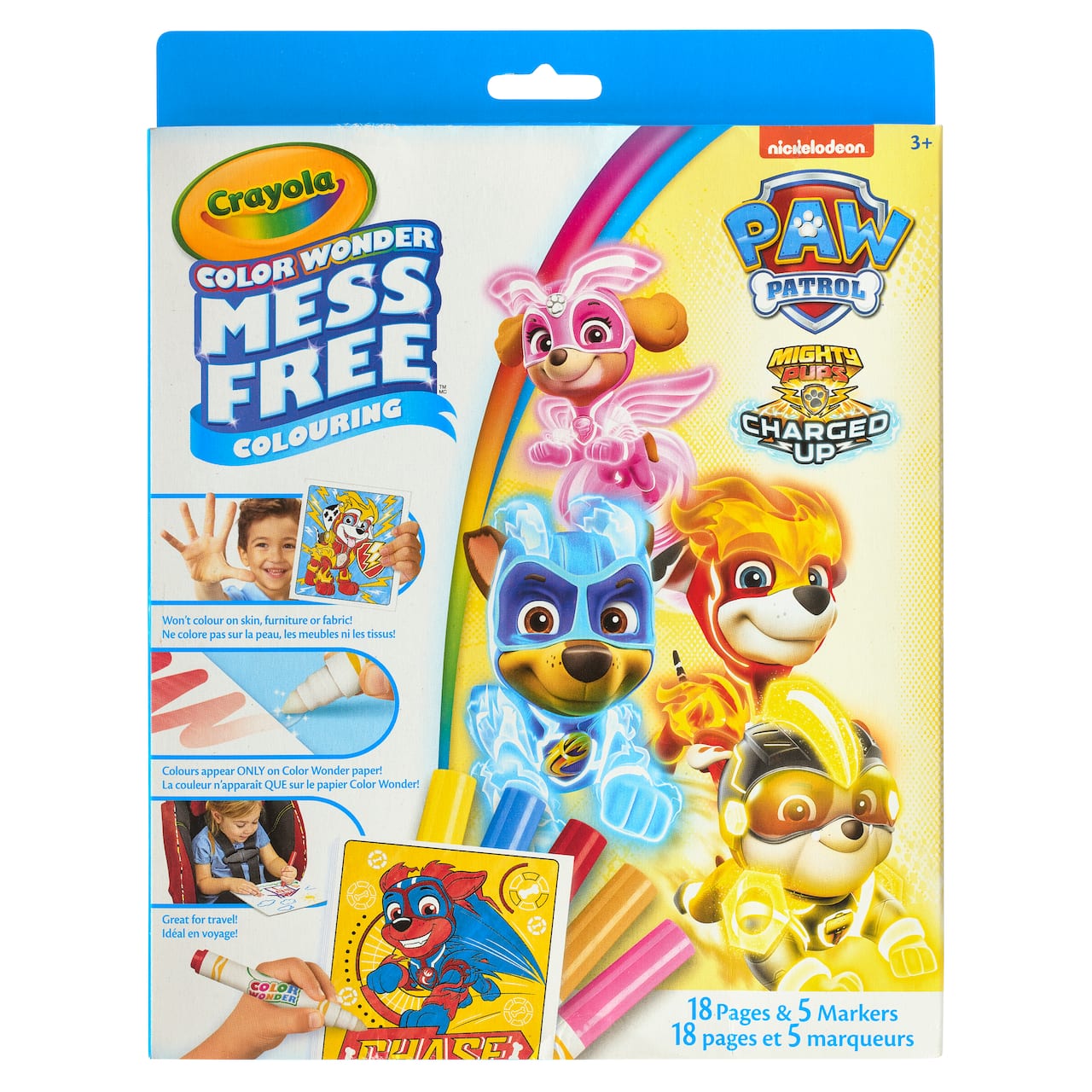 Trousse de coloriage Pat'Patrouille Color Wonder Mess Free de Crayola, Super Pups